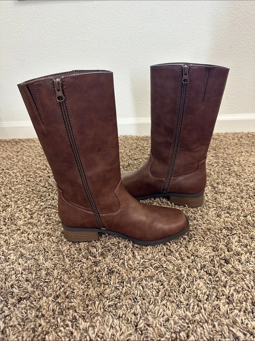 Cat & Jack Classic Brown Mid-Calf Girl’s Boots